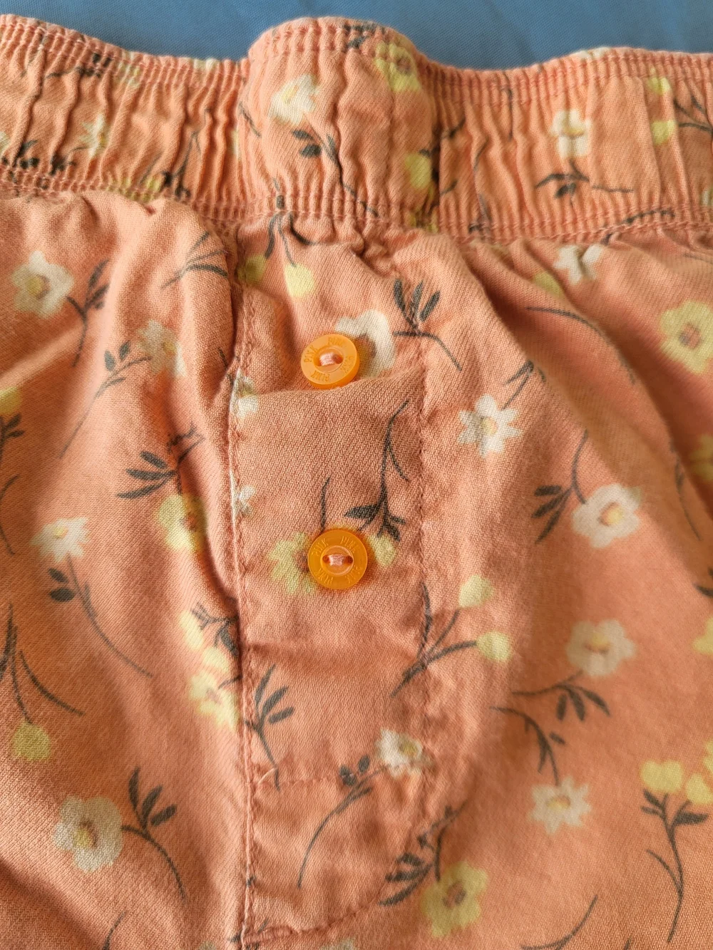 PINK Victoria's Secret Peach Floral Cotton Lounge Shorts